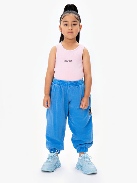 Geifa Unisex Kid Breathable and Skin-Friendly Kids Casual Pants is Casual  wear Bottoms Sky Blue Pack of 1 (3-4 Years)