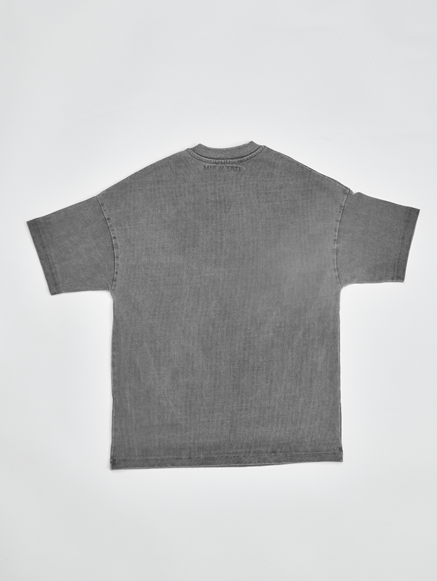 M//T Drop Shoulder Oversized T-Shirt - Washed Charcoal
