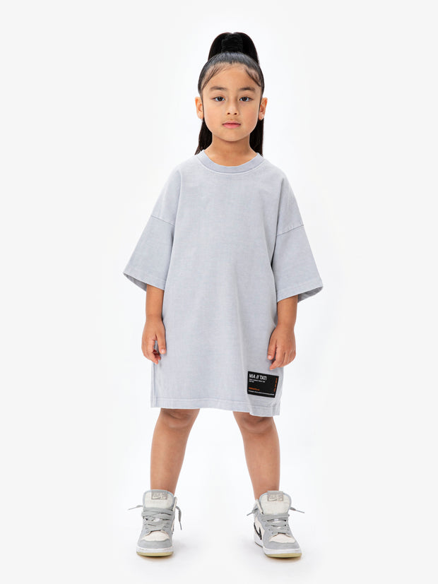 M//T Drop Shoulder Oversized T-Shirt - Washed Grey