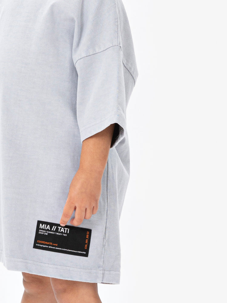M//T Drop Shoulder Oversized T-Shirt - Washed Grey – Mia & Tati