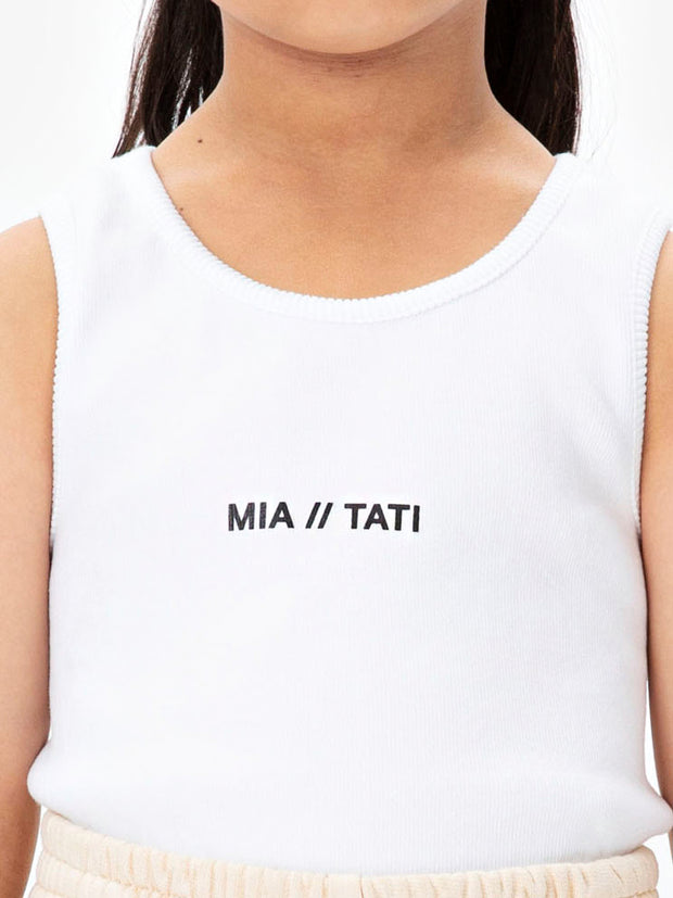 M//T Ribbed Singlet - Washed White